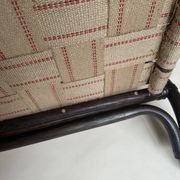 Two-seater rattan bench