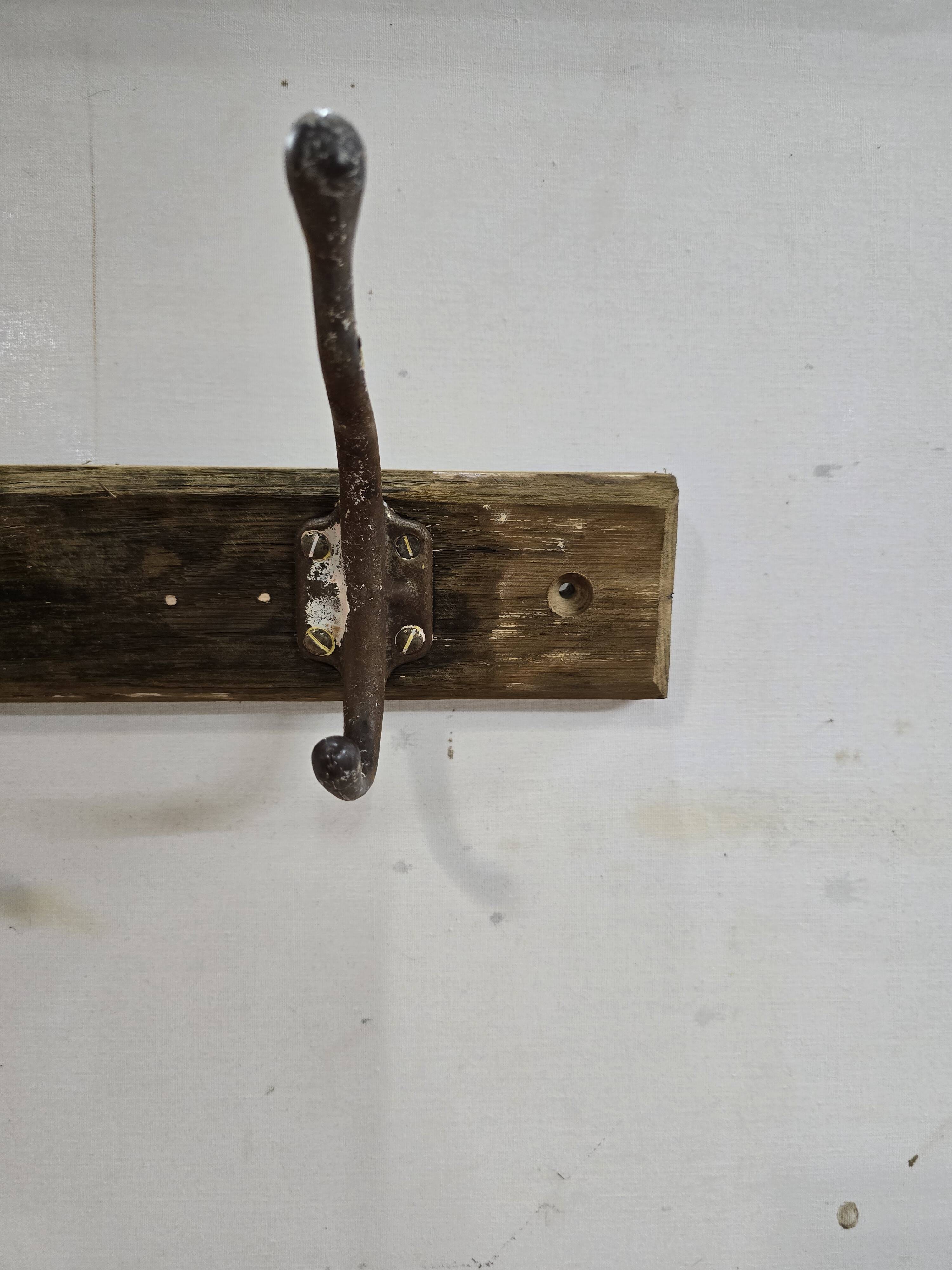 Old school coat rack with 8 hooks