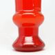 Postmodernist vase, red glass, Poland, 1970s