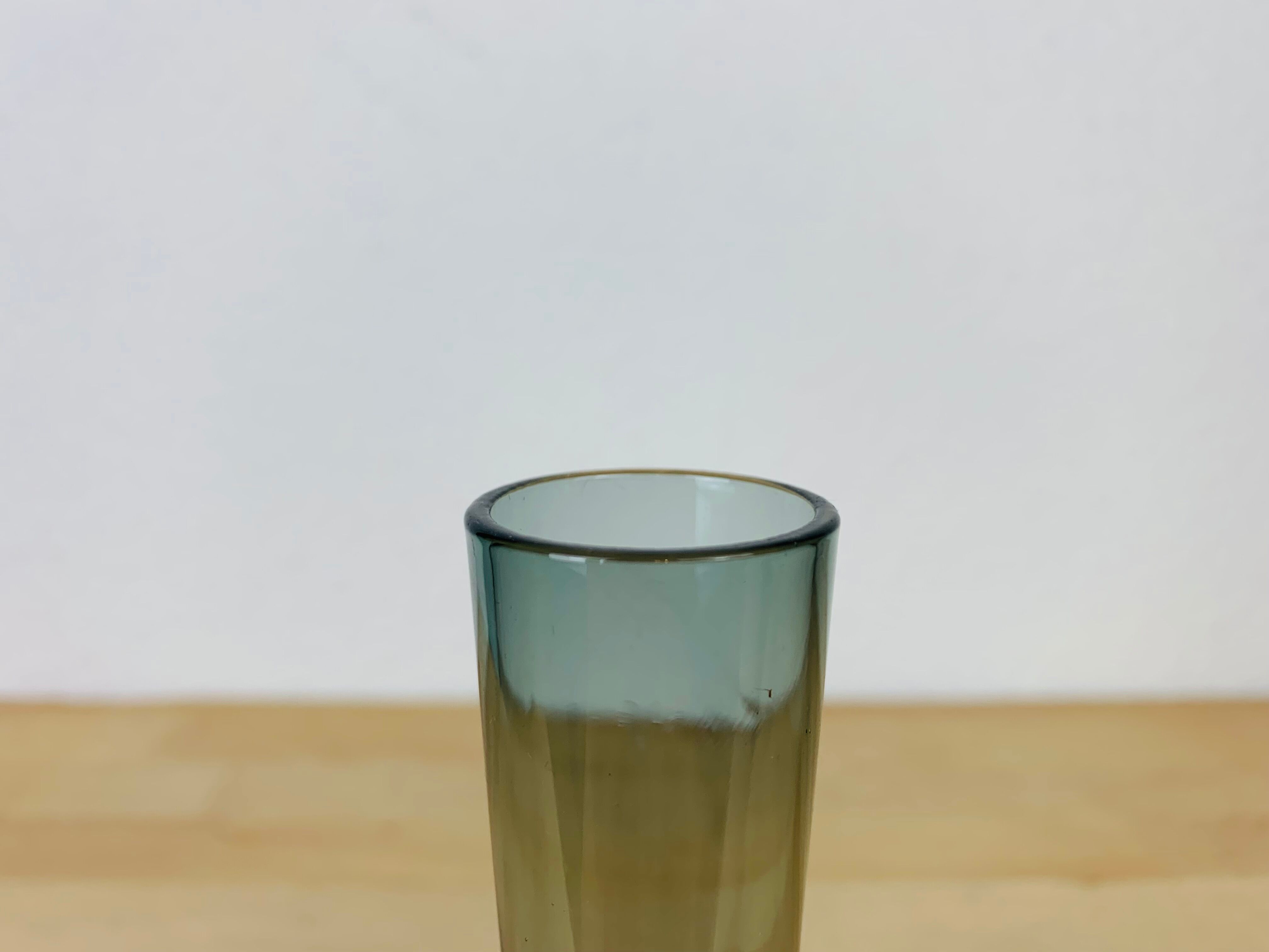 Vase glass tube Murano soliflore