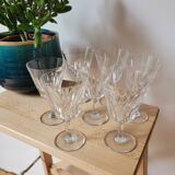 Set of 7 Baccarat Côte d'Azur wine glasses