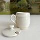 Antique ironstone mustard pot KG Lunéville