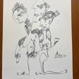 Vintage drawing