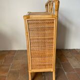Vintage rattan sideboard