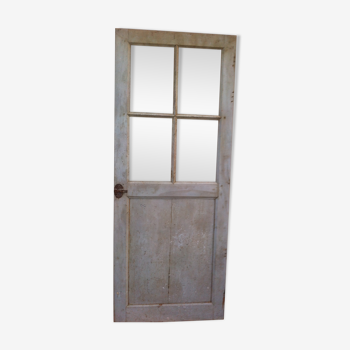 Old glass-wood door