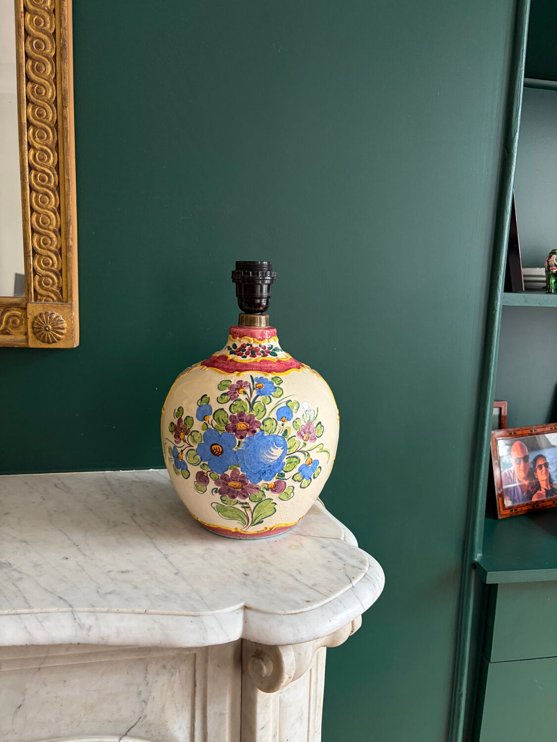 Pied de lampe en céramique