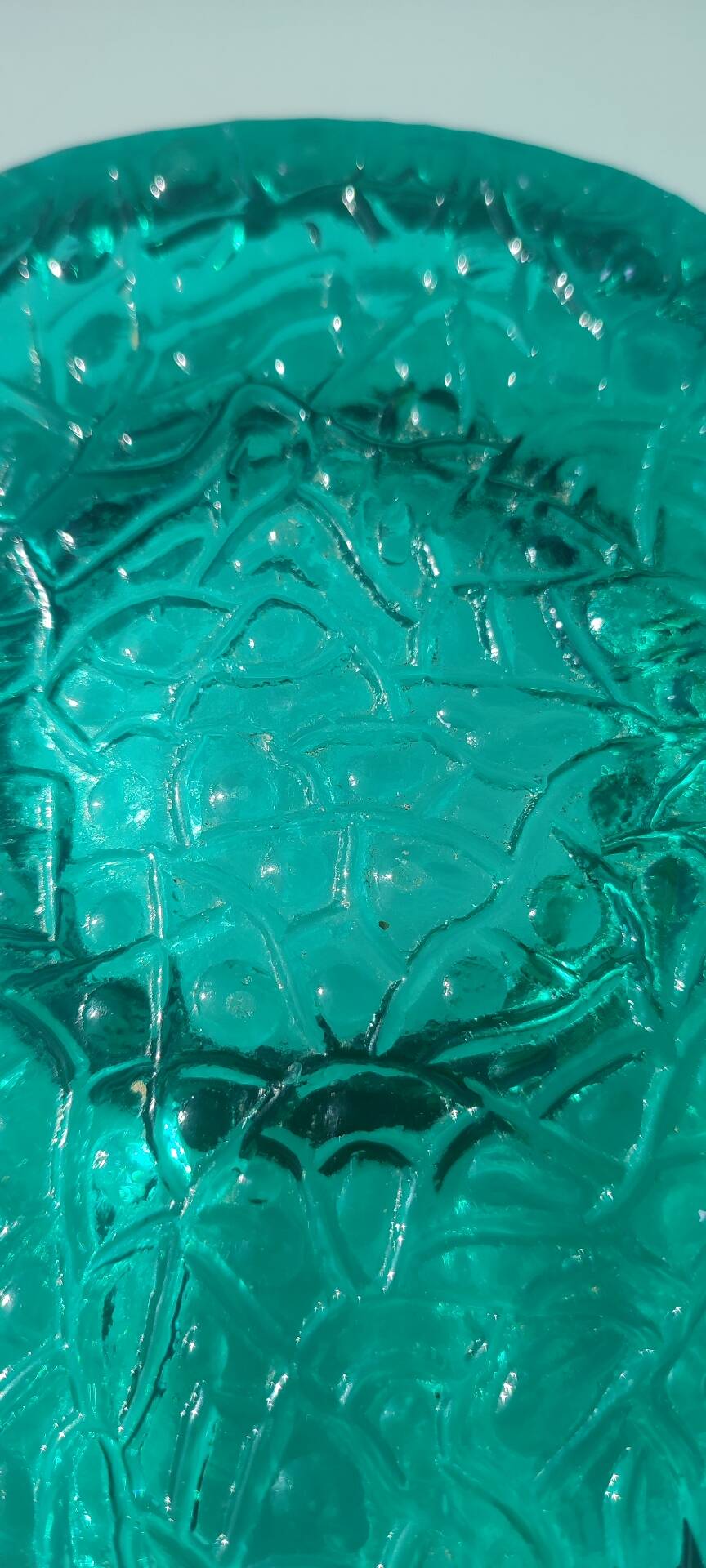 Kosta Boda art ashtray solid glass emerald circa 1970