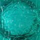 Kosta Boda art ashtray solid glass emerald circa 1970
