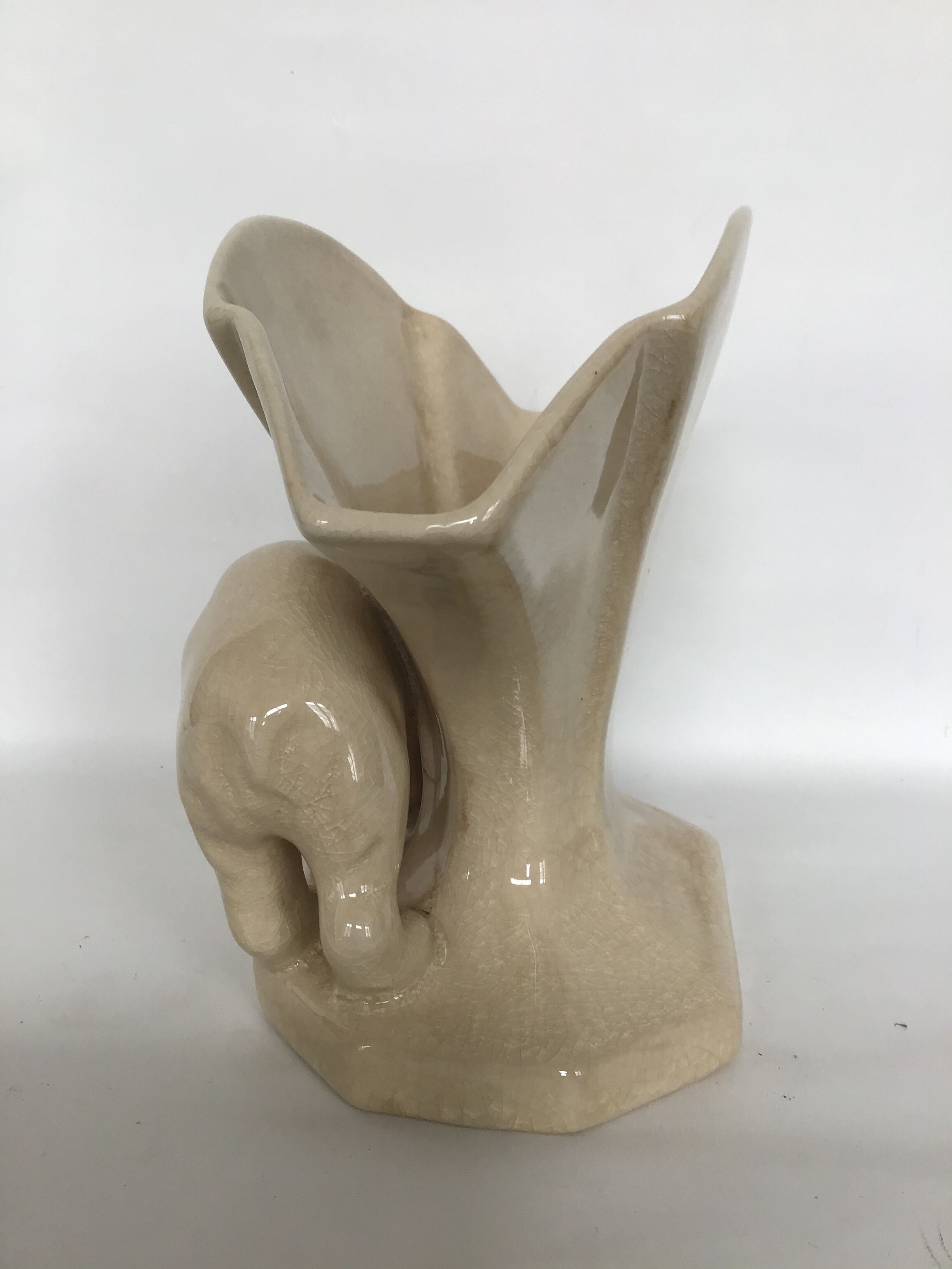 Art deco cracked vase