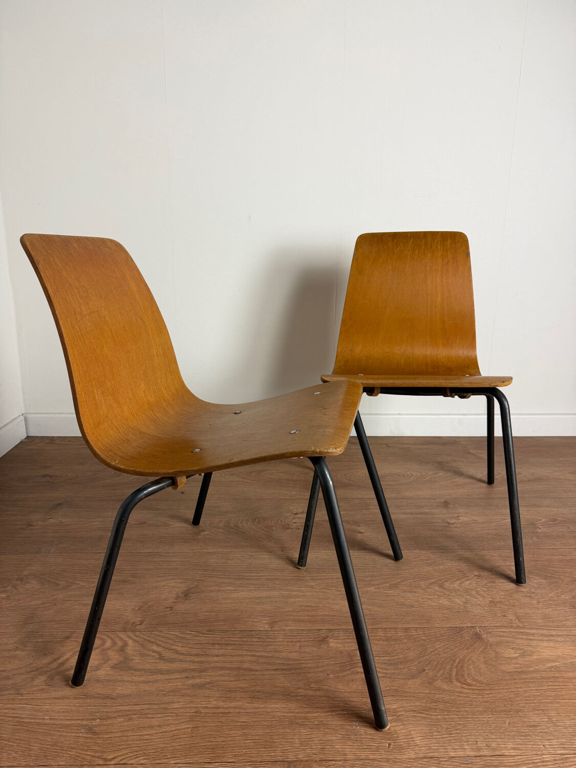 Pair of “Papyrus” chairs attributed to Pierre Guariche, France 1950