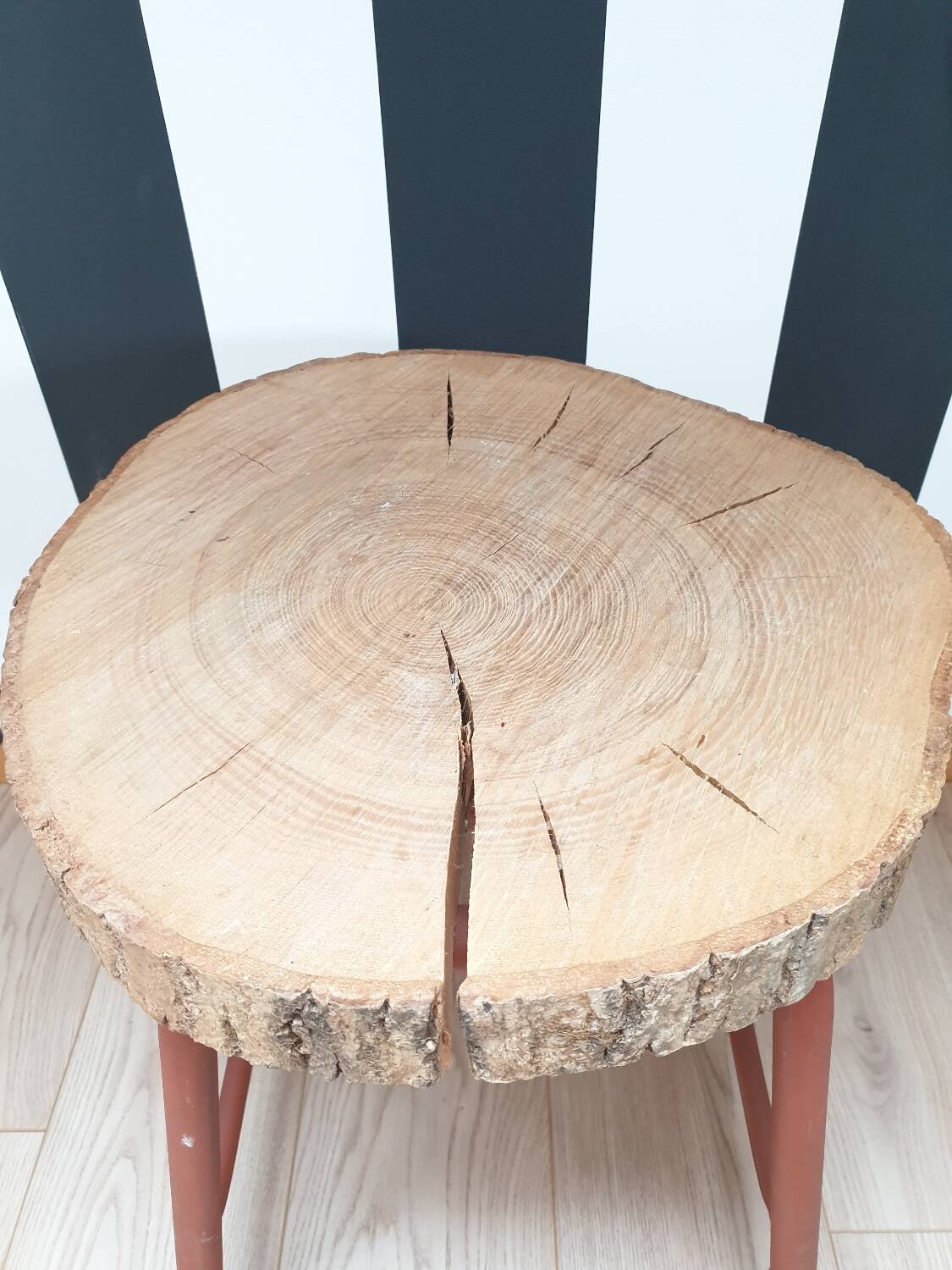 Vintage Stool Side Table