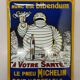 Michelin bibendum enamel plate