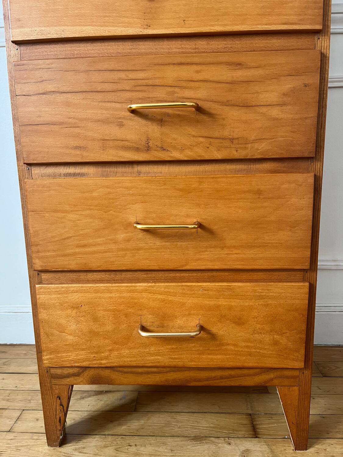 Chiffonnier en bois pieds compas