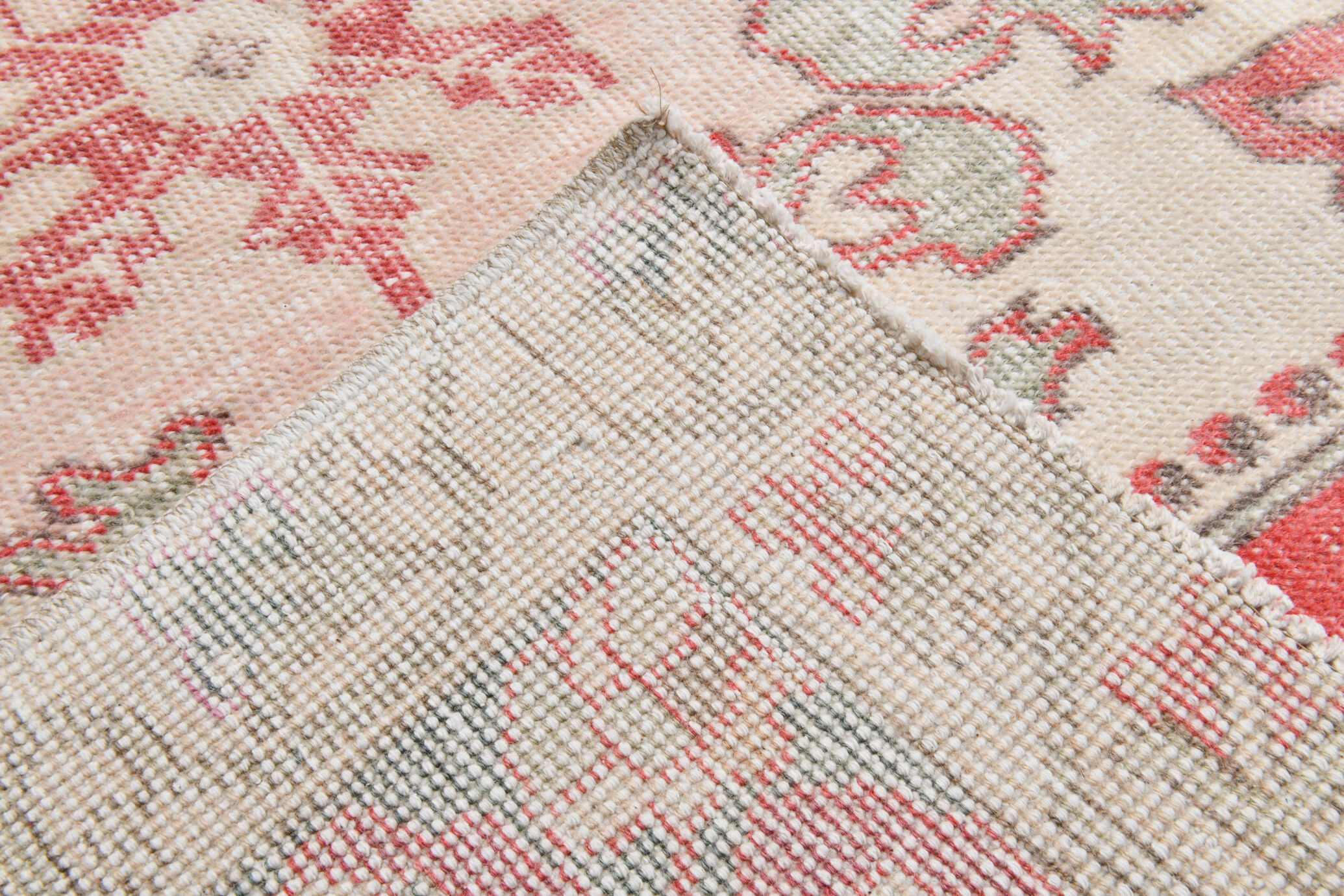 4x7 anatolian handmade vintage rug 215x138cm