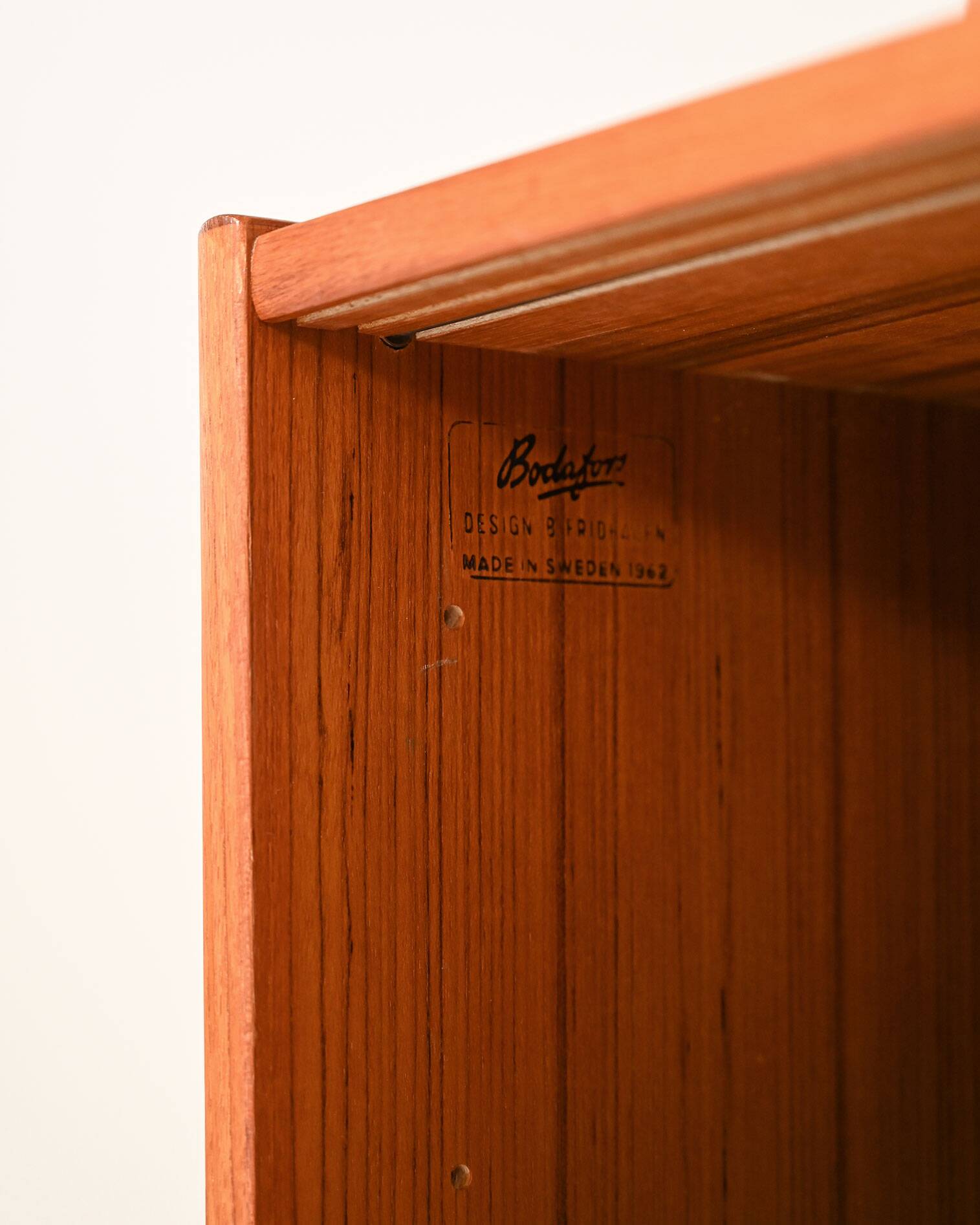 Swedish Bodafors teak bookcase, 1950s/1960s
