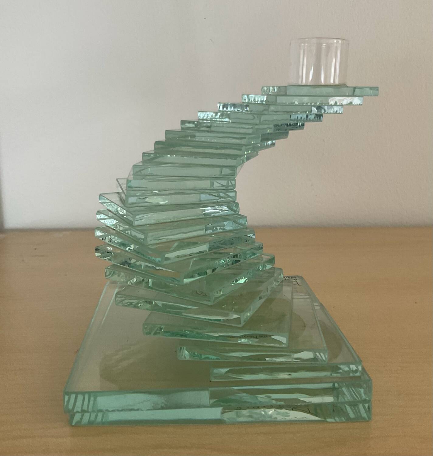 Daskas Amsterdam glass candle holder from the 80s