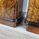 1940 Art Decò nightstands in walnut with door and shelf