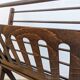 Vintage wooden magazine rack with Scandinavian design