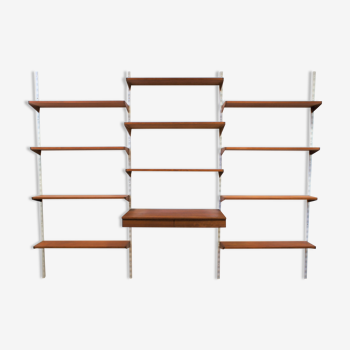 Bibliothèque scandinave modulable en teck, Kai Kristiansen