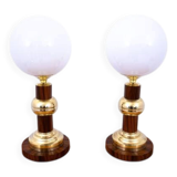 A pair of Art Deco table lamps from around 1950, Poland.