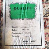 Large vintage carpet pure wool Persian design 240x340cm French made