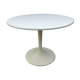 Vintage round table with tulip pvc base