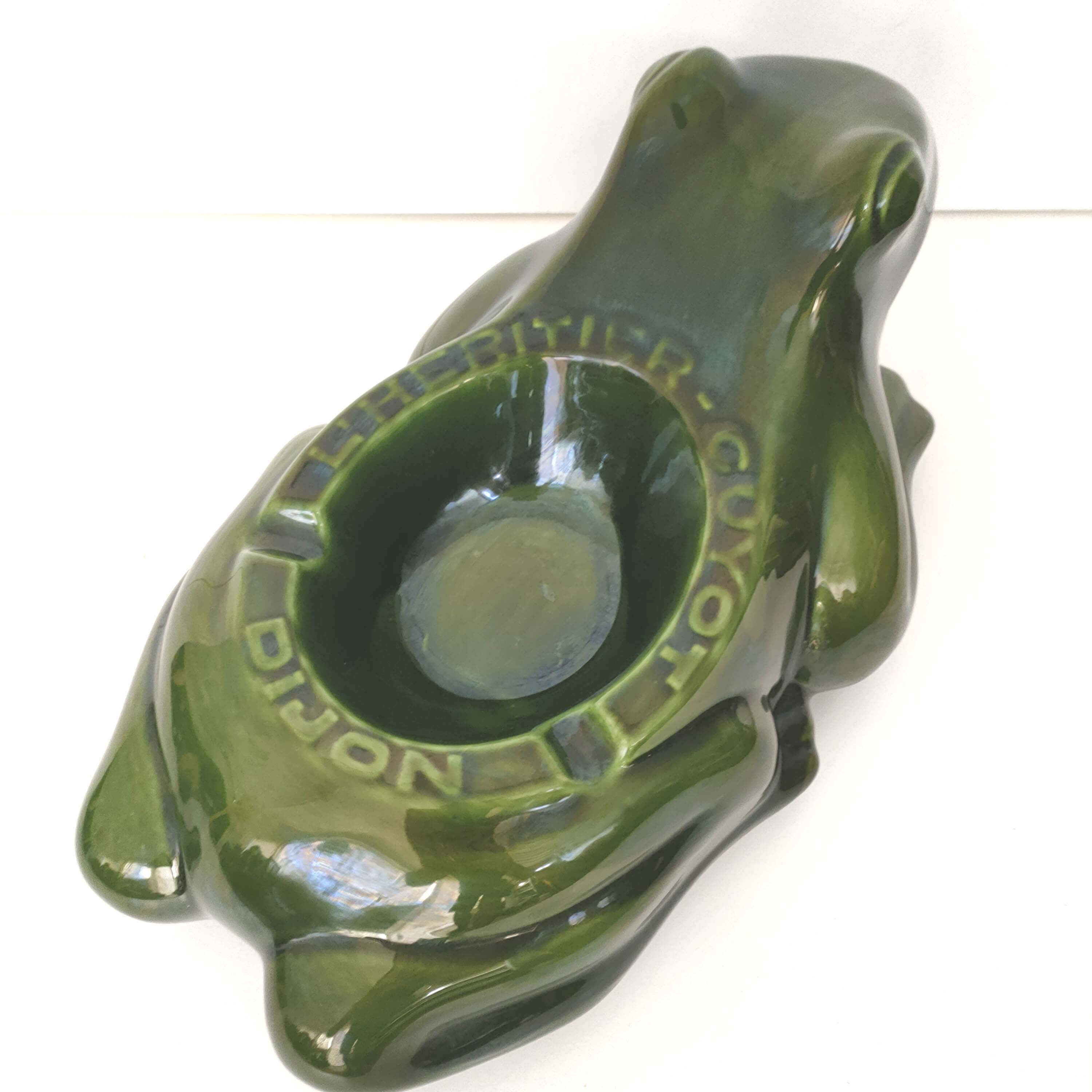 Ceramic frog ashtray L'Héritier Guyot