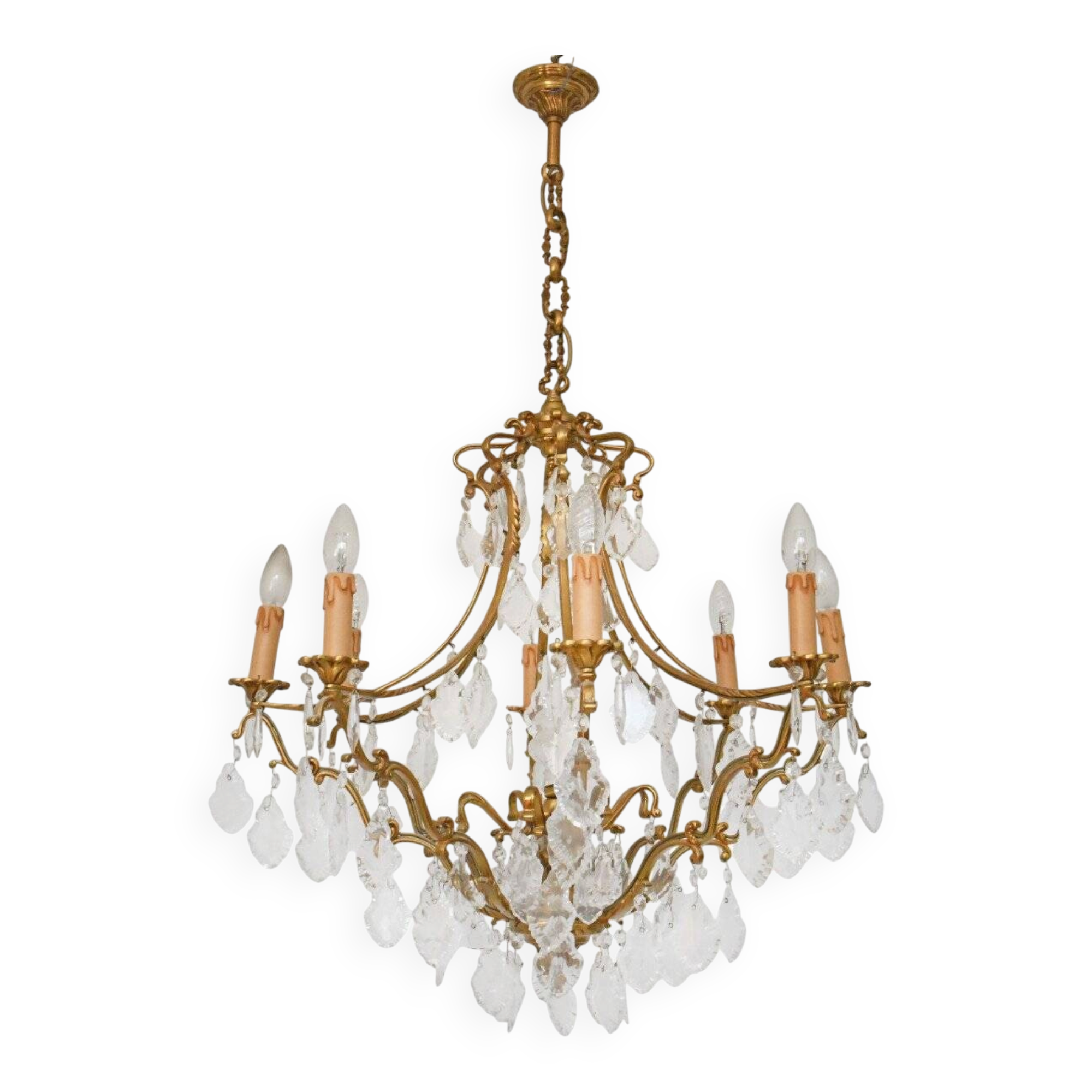 Lustre cage de style Louis XV