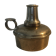 Small gasoline lamp with metal finger