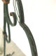 Lampadaire en fer forgé vert et doré vintage année 50