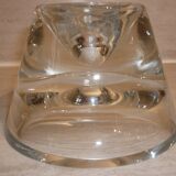 Wine decanter with cork on crystal base