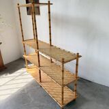 Large rattan shelf 1960