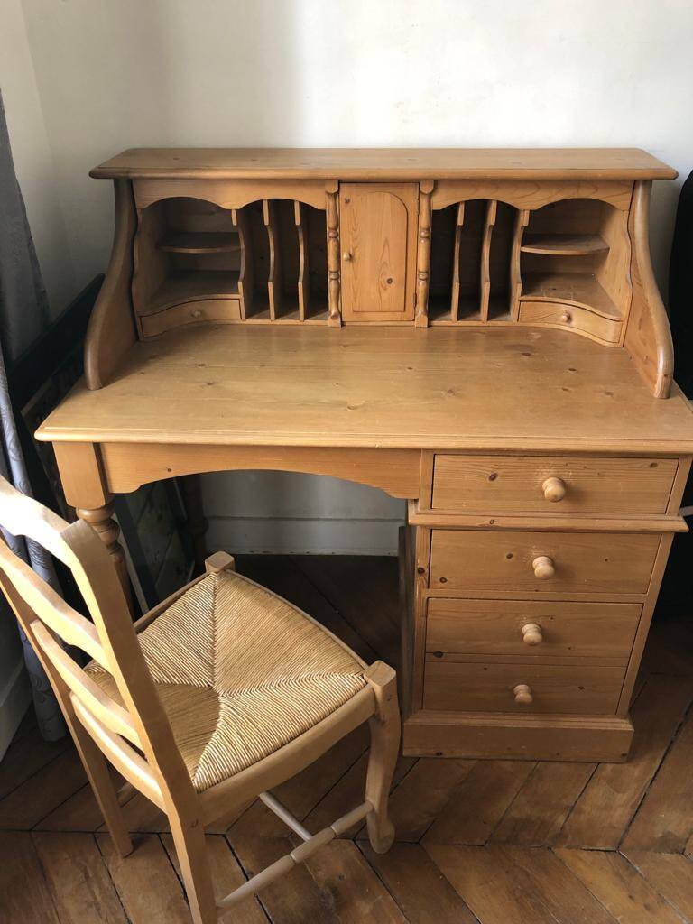 Wooden secretary desk