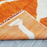 Beautiful handmade orange rug 200cm x 300cm