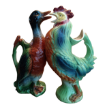 Zoomorphic pitchers Duck and rooster