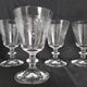 Laura Ashley Home - 6 red wine glasses in half crystal engraved