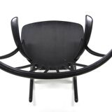 Rocking-chair en hêtre, Illum Wikkelsø, N. Eilersen, Danemark, 1960