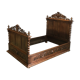 Henry II oak bed - early 20th