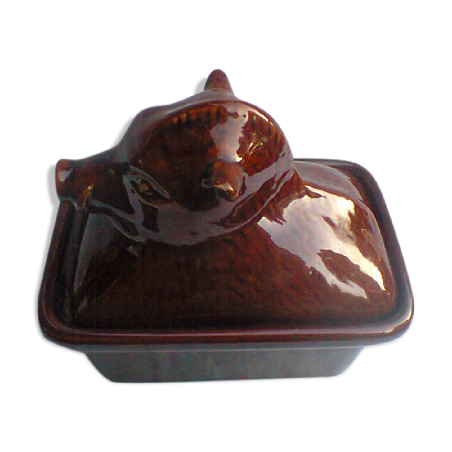 Vintage earthenware terrine