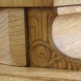 Vintage 1960s oak cabinet - cupboard style of Danish design Henning Kjærnulf