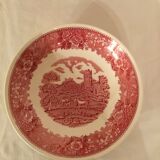 Lot of 2 hollow plates of English porcelain
