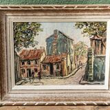 Oil on canvas, The Agile Rabbit, Montmartre, signed