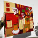Contemporary painting bouquet of flowers oil on canvas still life