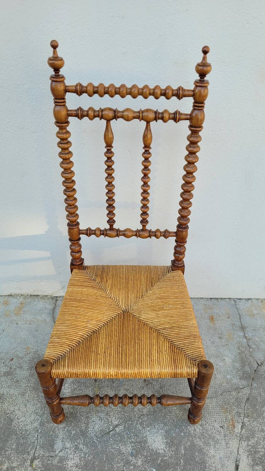 Napoléon III Period Nurse's Chair in Fruitwood