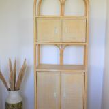 High shelf in vintage rattan