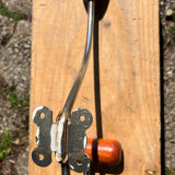 Vintage wood and metal hook