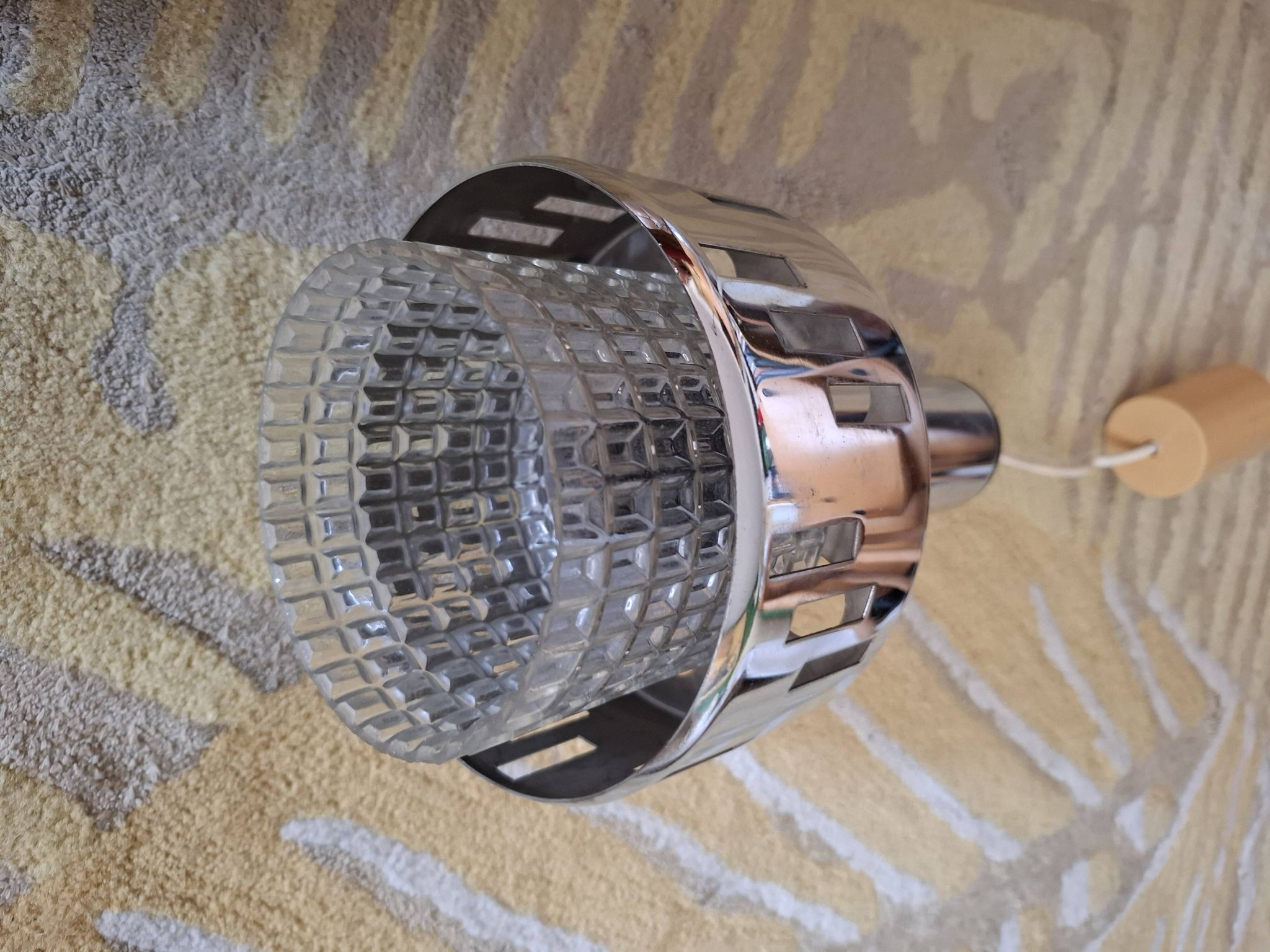 RAAK chrome metal pendant light, 1970s