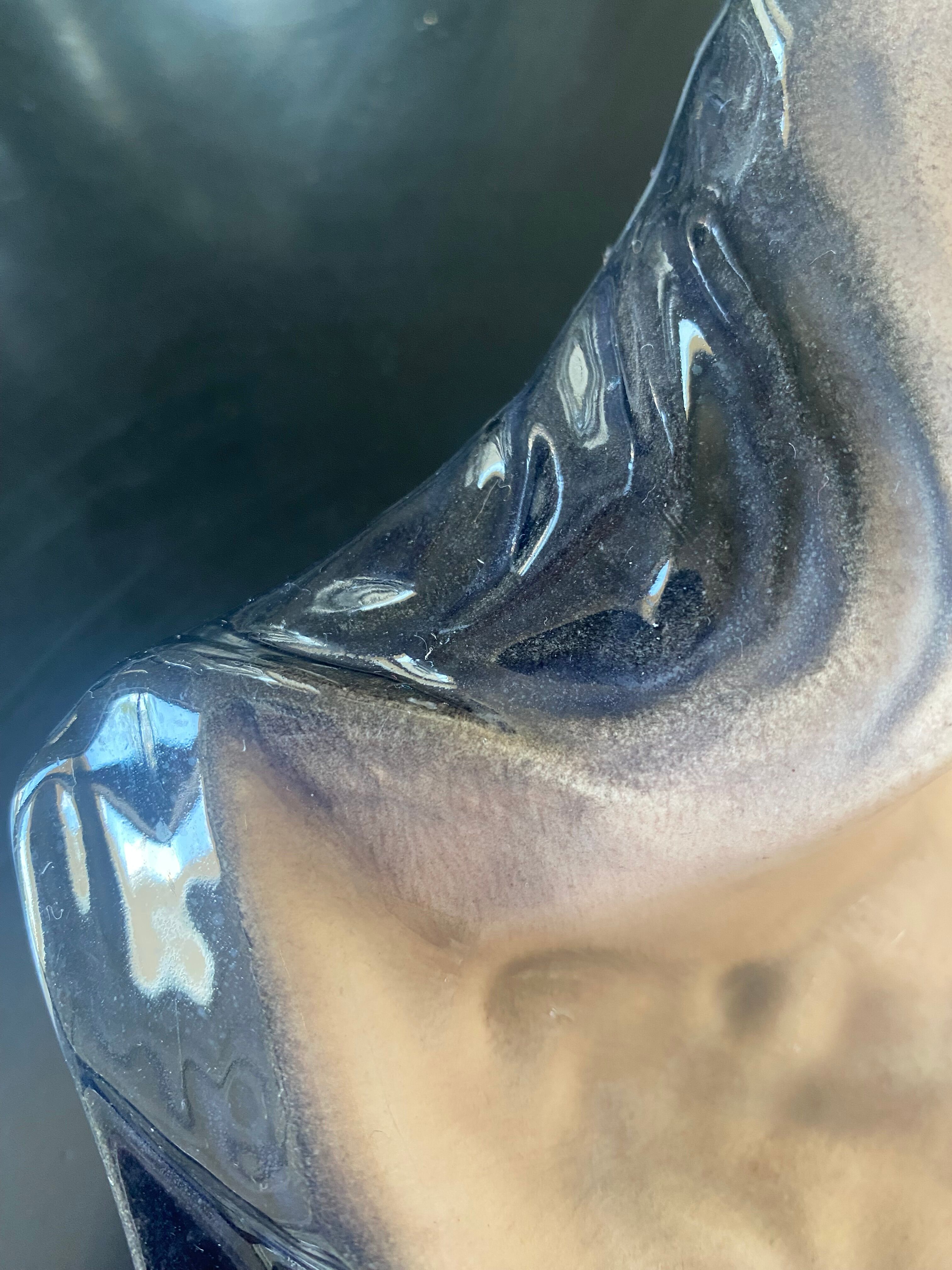 Earthenware dish by Paul Chambost