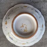 Decorative salad bowl in Moustiers earthenware