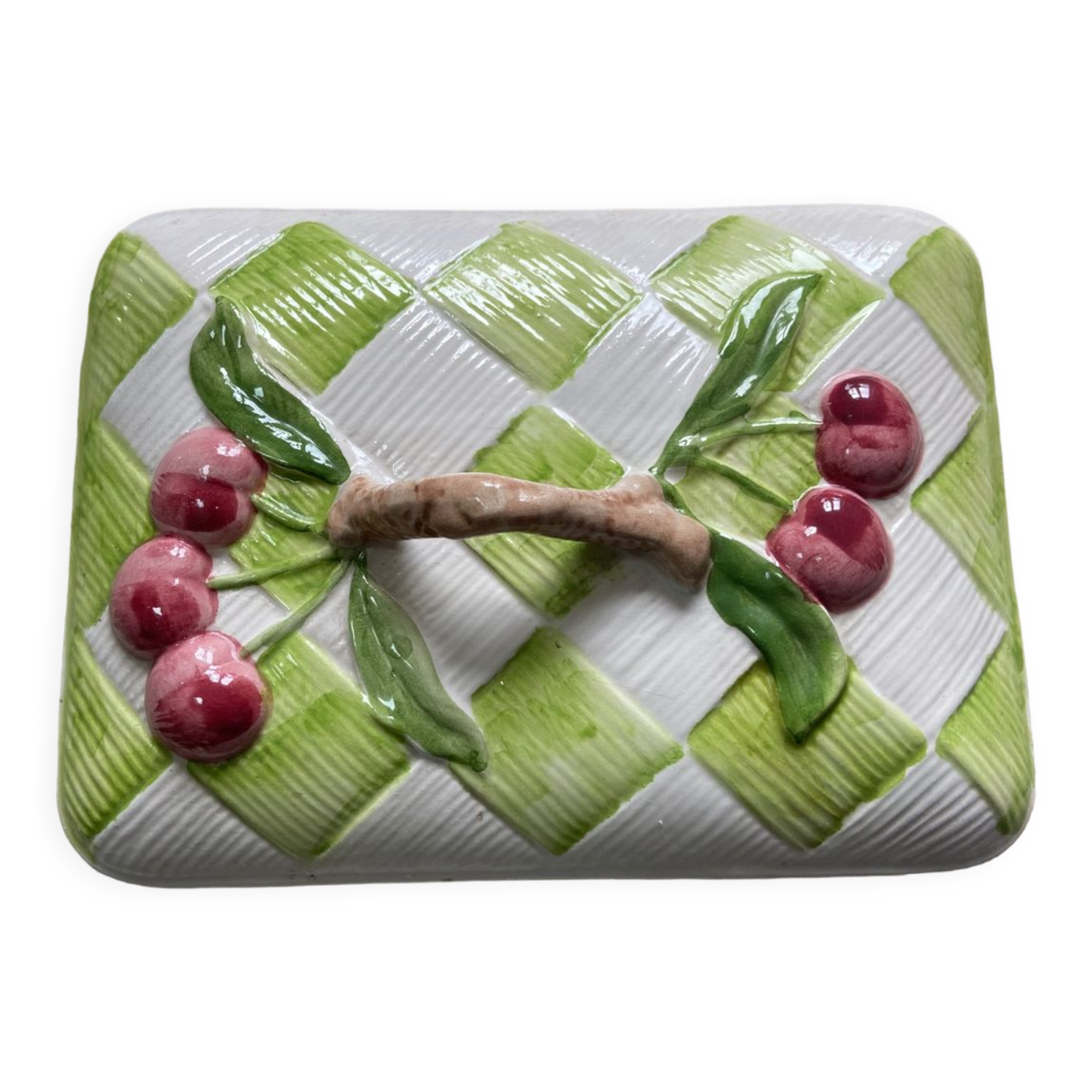 Box Ceramic Cherries Slip